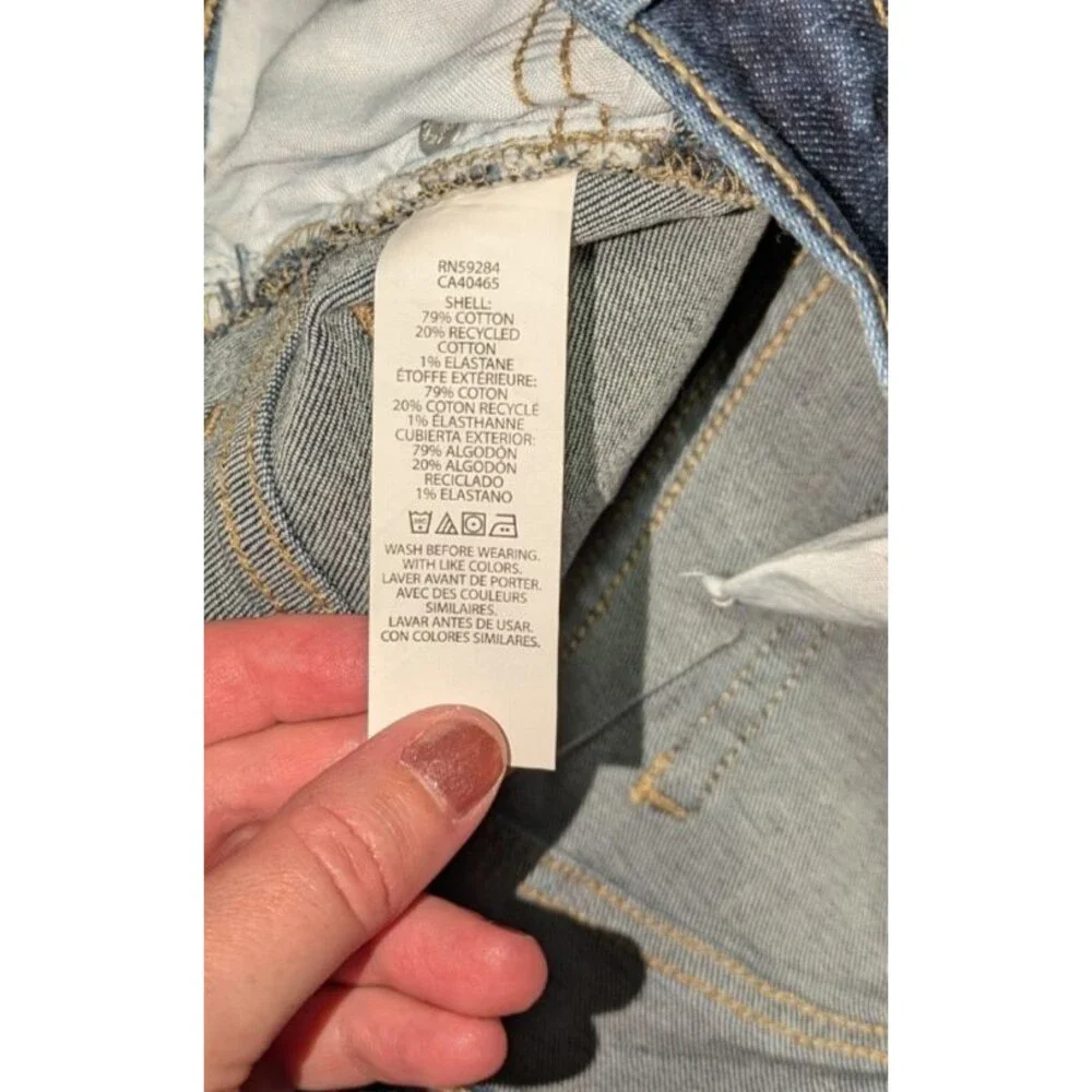 The Children's Place Girls Bootcut Dark Wash Denim Jeans Blue Size 10 Adjustable